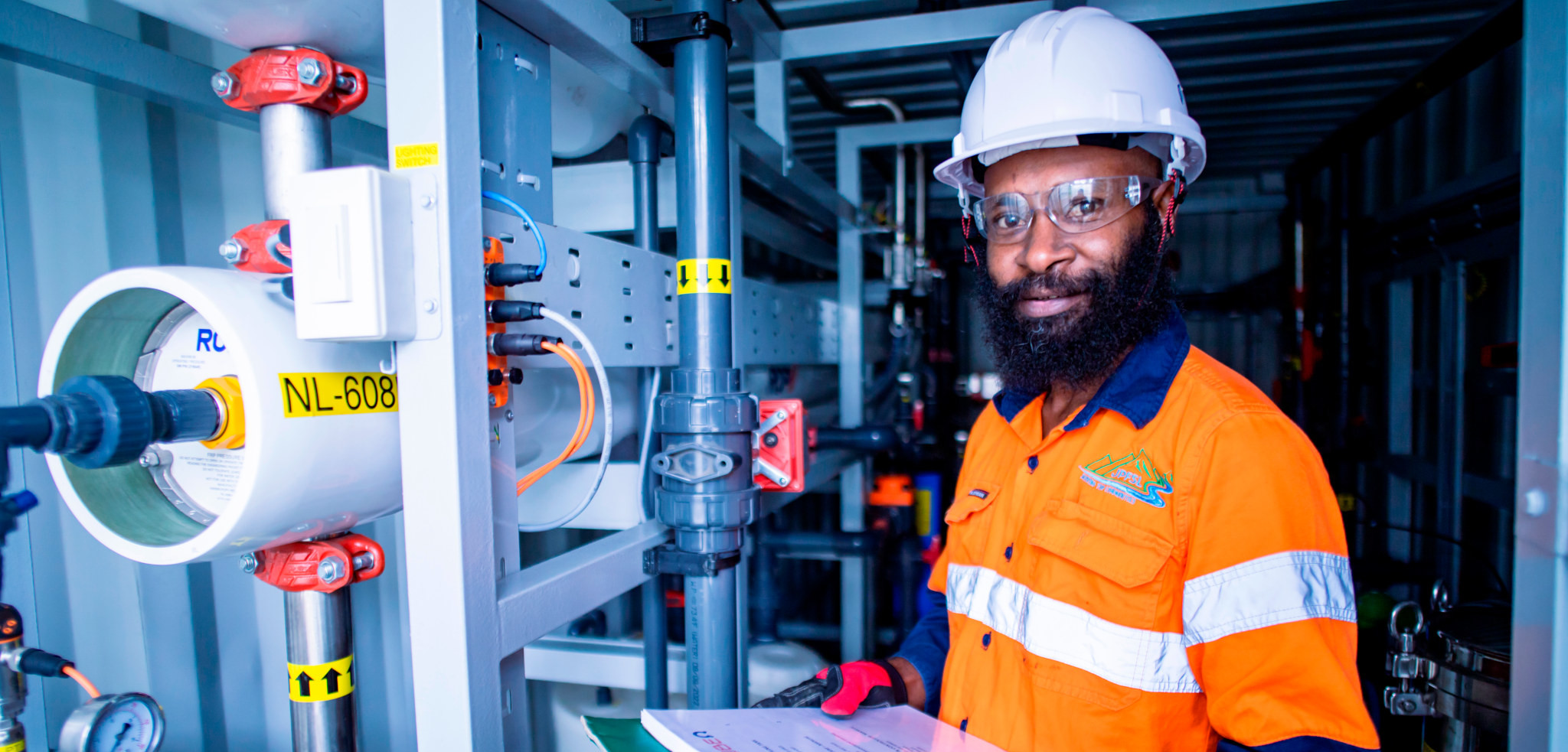 JPFSL HSE SUPERVISOR INSPECTING BIOKUBE UNIT